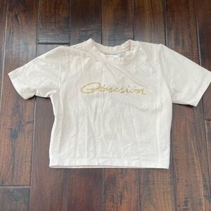 Bodied By Uchis Obsesión rhinestone baby tee